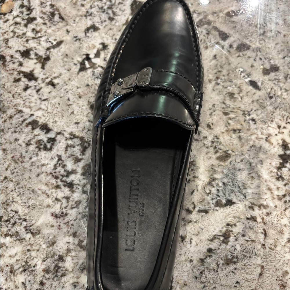 Black Louis Vuitton loafers 10.5 size - Picture 3 of 4